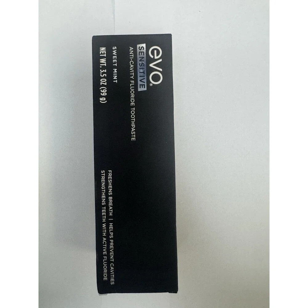 EVO Sensitive Anti-Cavity Fluoride Toothpaste 3.5oz Sweet Mint New